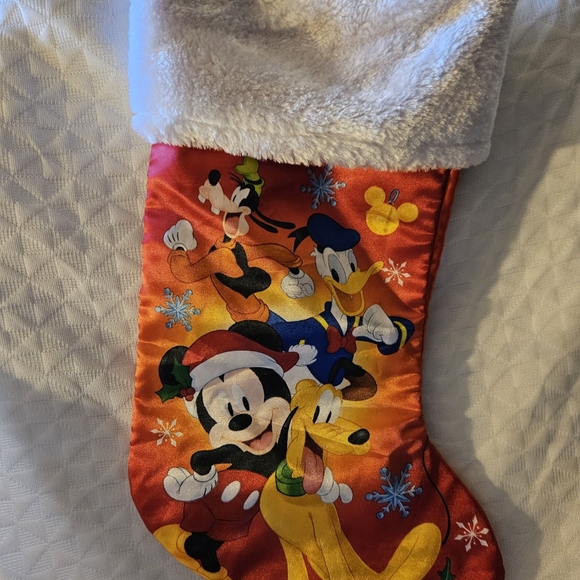 Vintage Disney 90th Anniversary Mickey Mouse & Friends Christmas Stocking - Picture 2 of 2